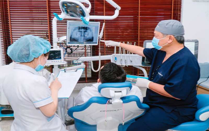 Không gian nha khoa Việt Mỹ khang trang