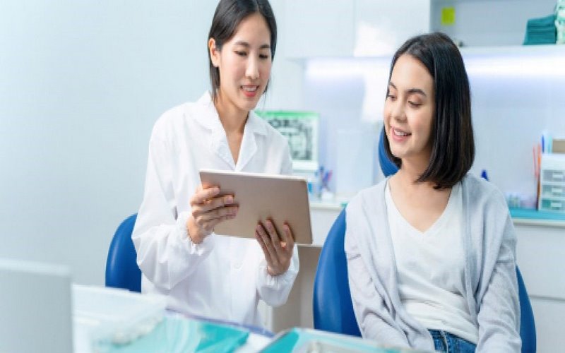 Khu vực tư vấn khách hàng tại nha khoa Gia Bảo