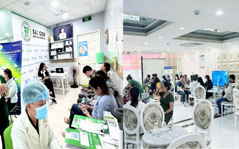 Bệnh nhân thăm khám tại bệnh viện Răng Hàm Mặt Sài Gòn