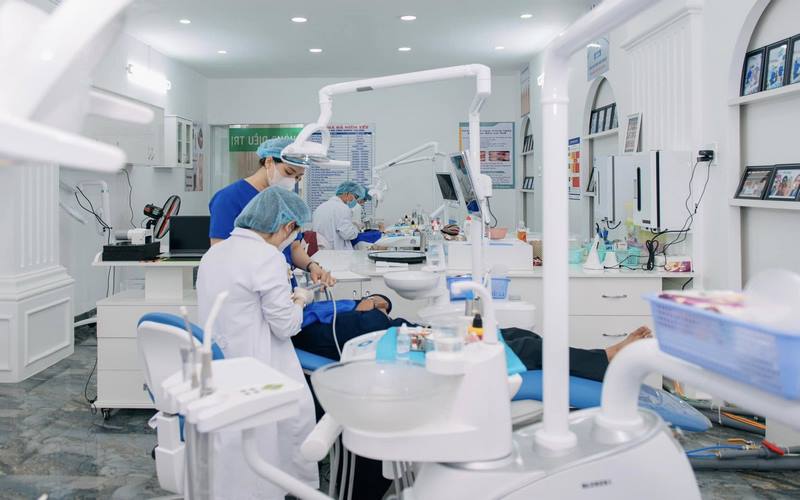 Khu vực thẩm mỹ răng hiện đại tại Anh Dental 